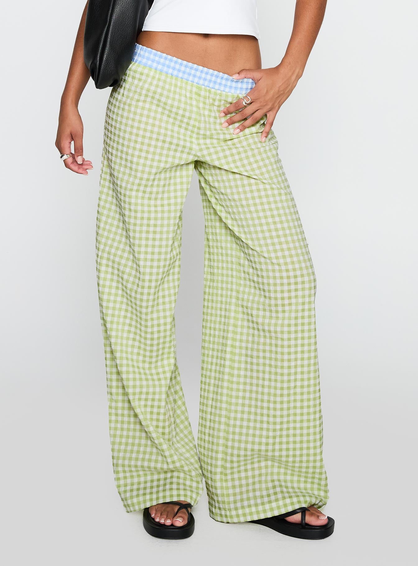 Neevie Wide Leg Pants Green