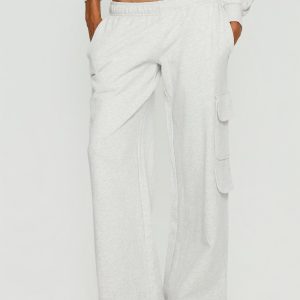 Rozanna Cargo Sweat Pants Grey Marle