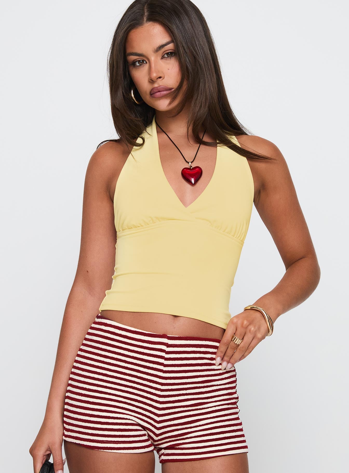 Whimsy Halter Top Lemon - Image 2
