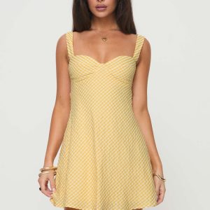 Mcbeath Mini Dress Yellow