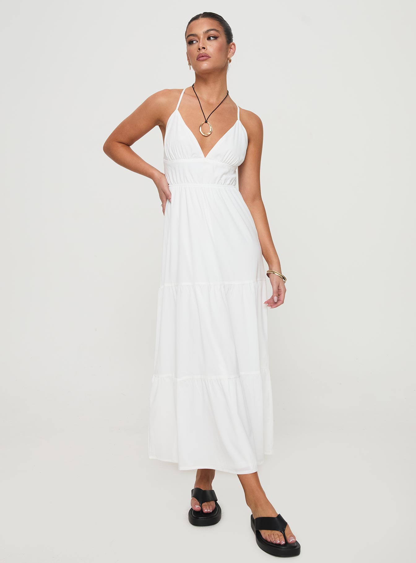 Mckew Maxi Dress White - Image 2