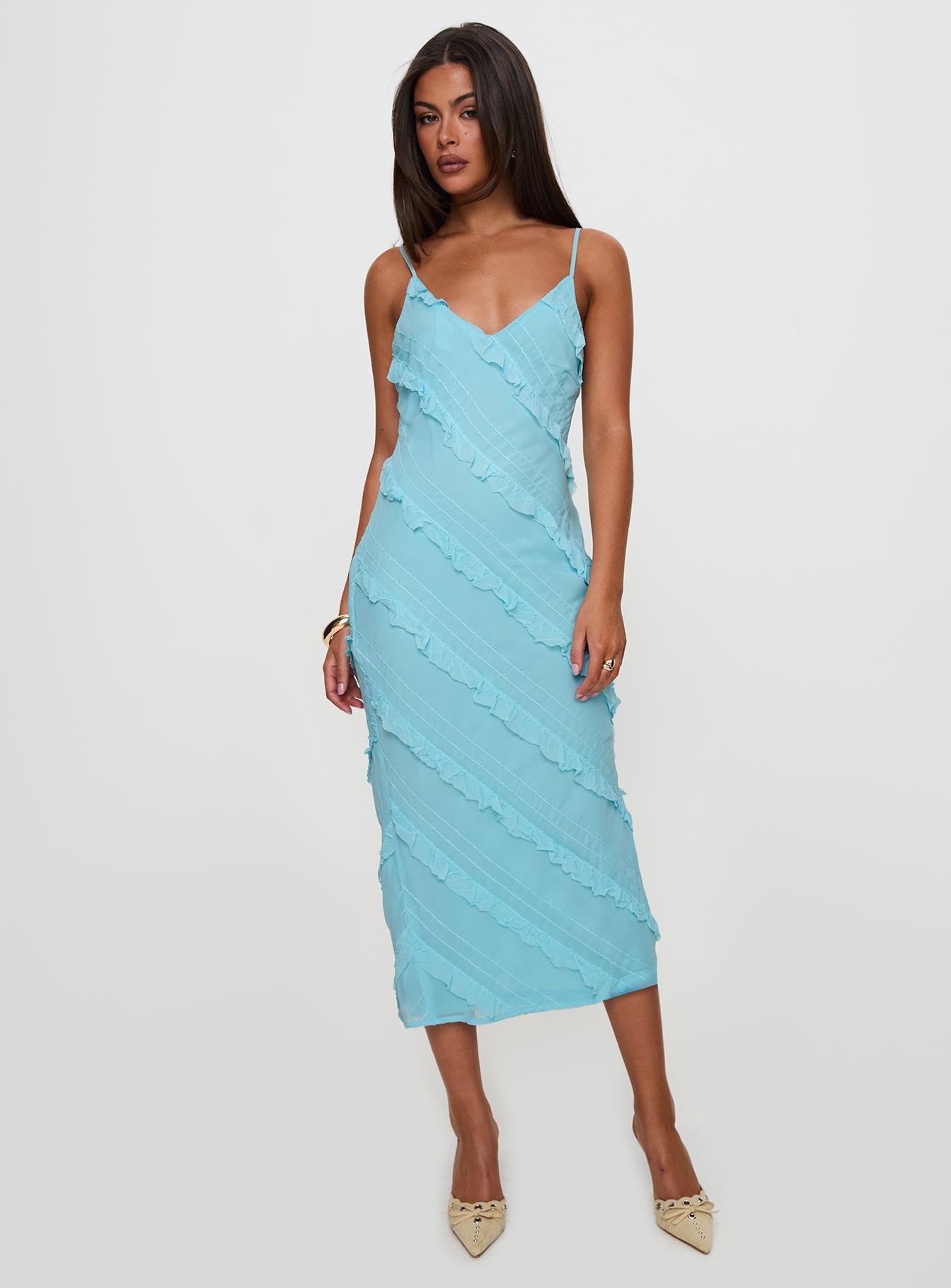 Lars Maxi Dress Turquoise - Image 5