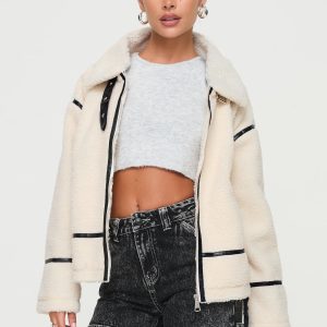 Lumanara Shearling Jacket Cream