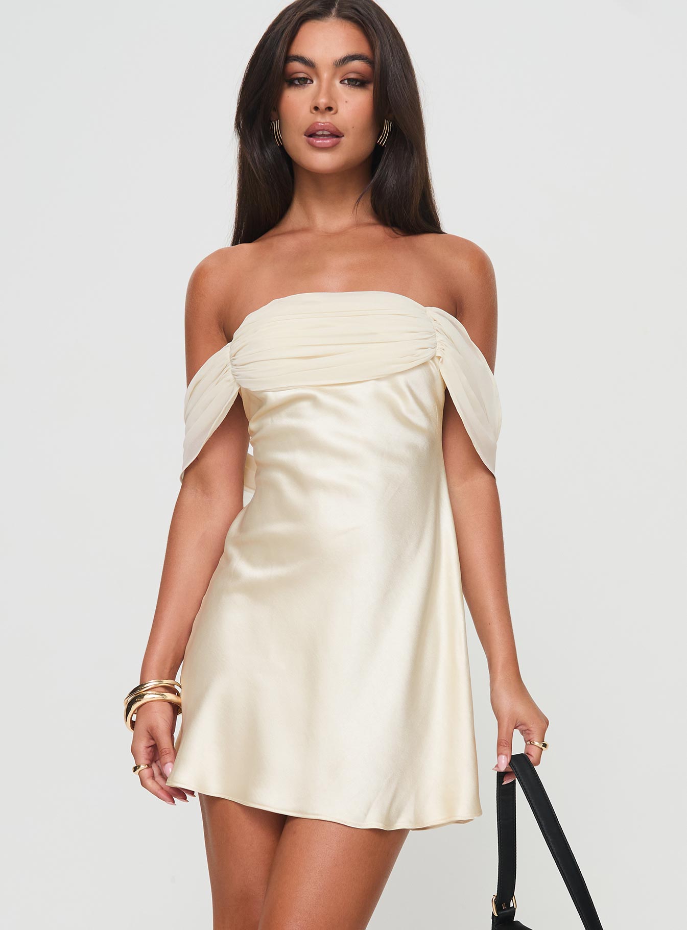 Adoration Mini Dress Cream - Image 2