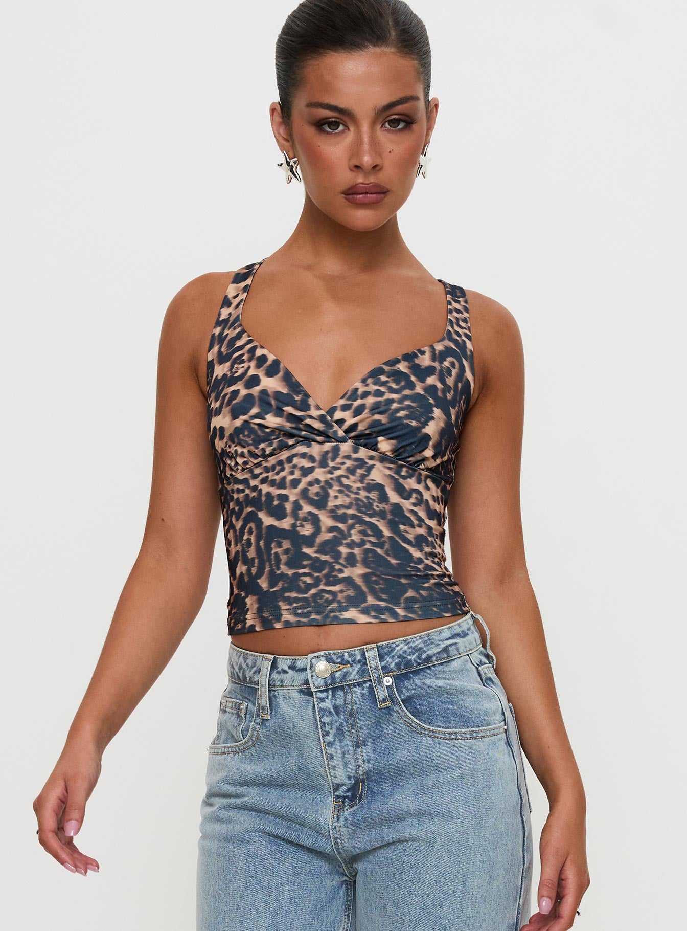 Wandella Tank Brown Leopard - Image 5