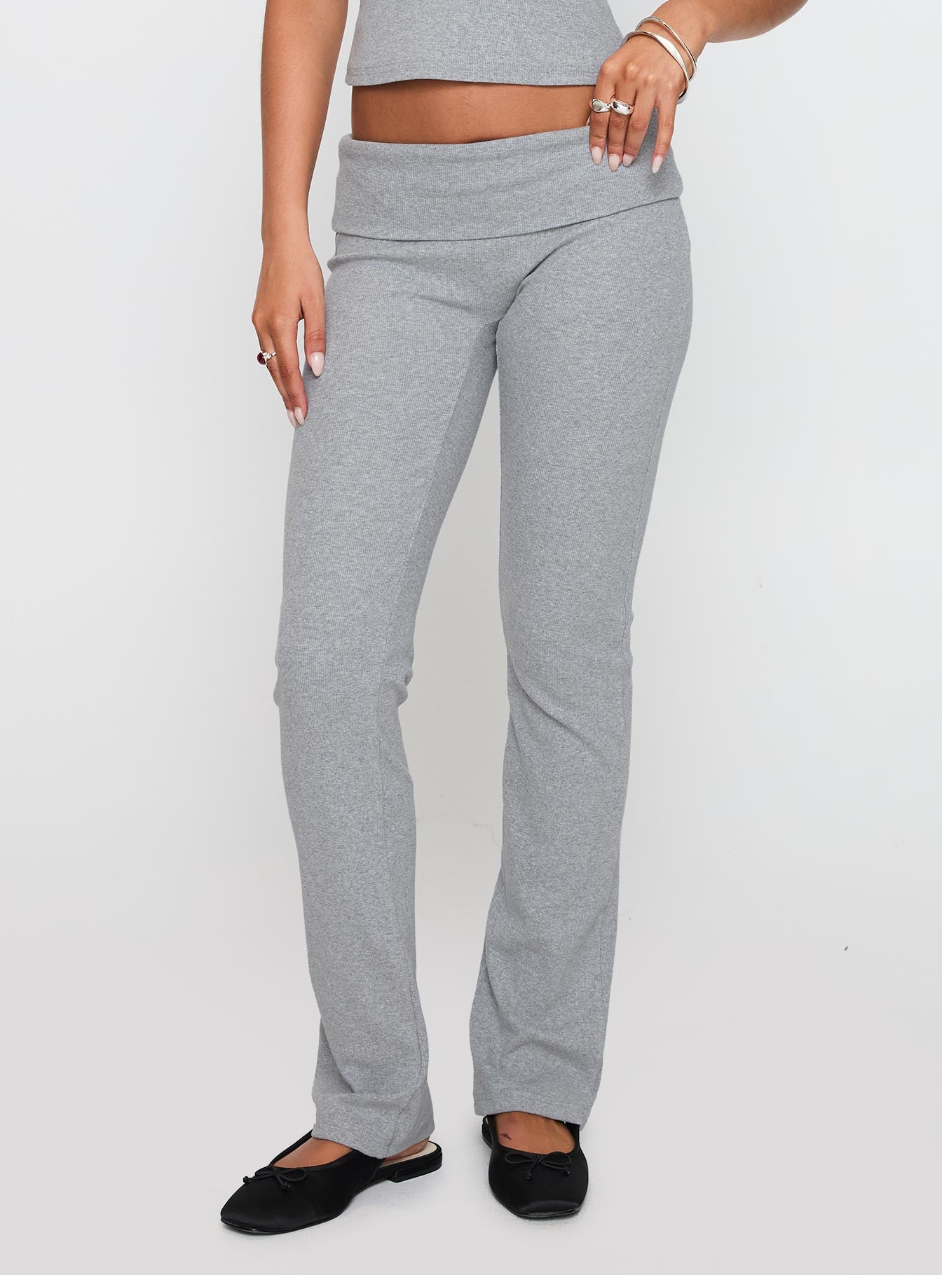 Truth Be Told Straight Leg Pant Grey Marle - Image 2