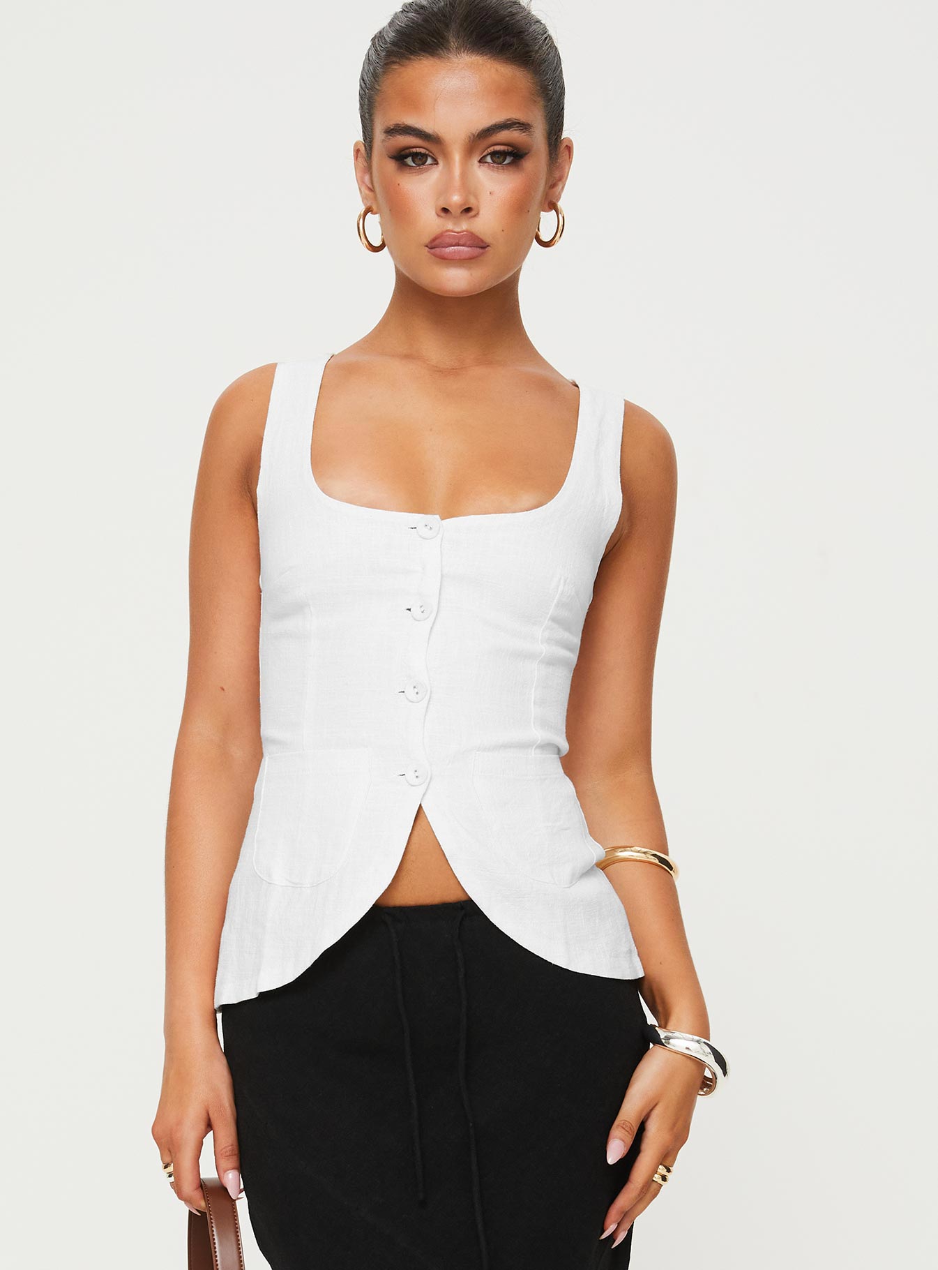 Spirito Vest Top White - Image 2