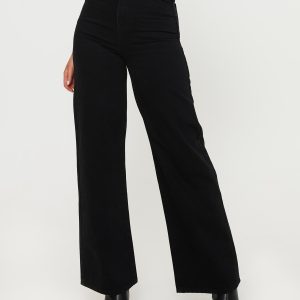 Nicolo High Rise Straight Leg Jeans Black