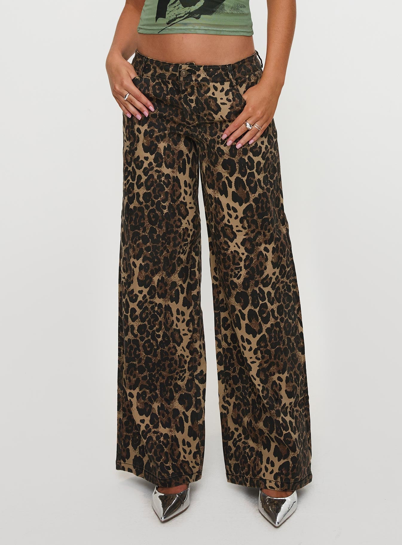 Pantar Low Rise Pants Leopard - Image 5