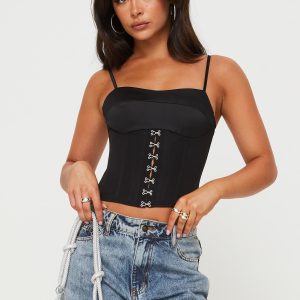Matney Corset Top Black