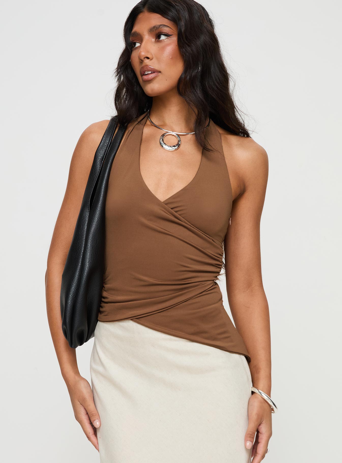 Marvin Halter Top Brown - Image 2