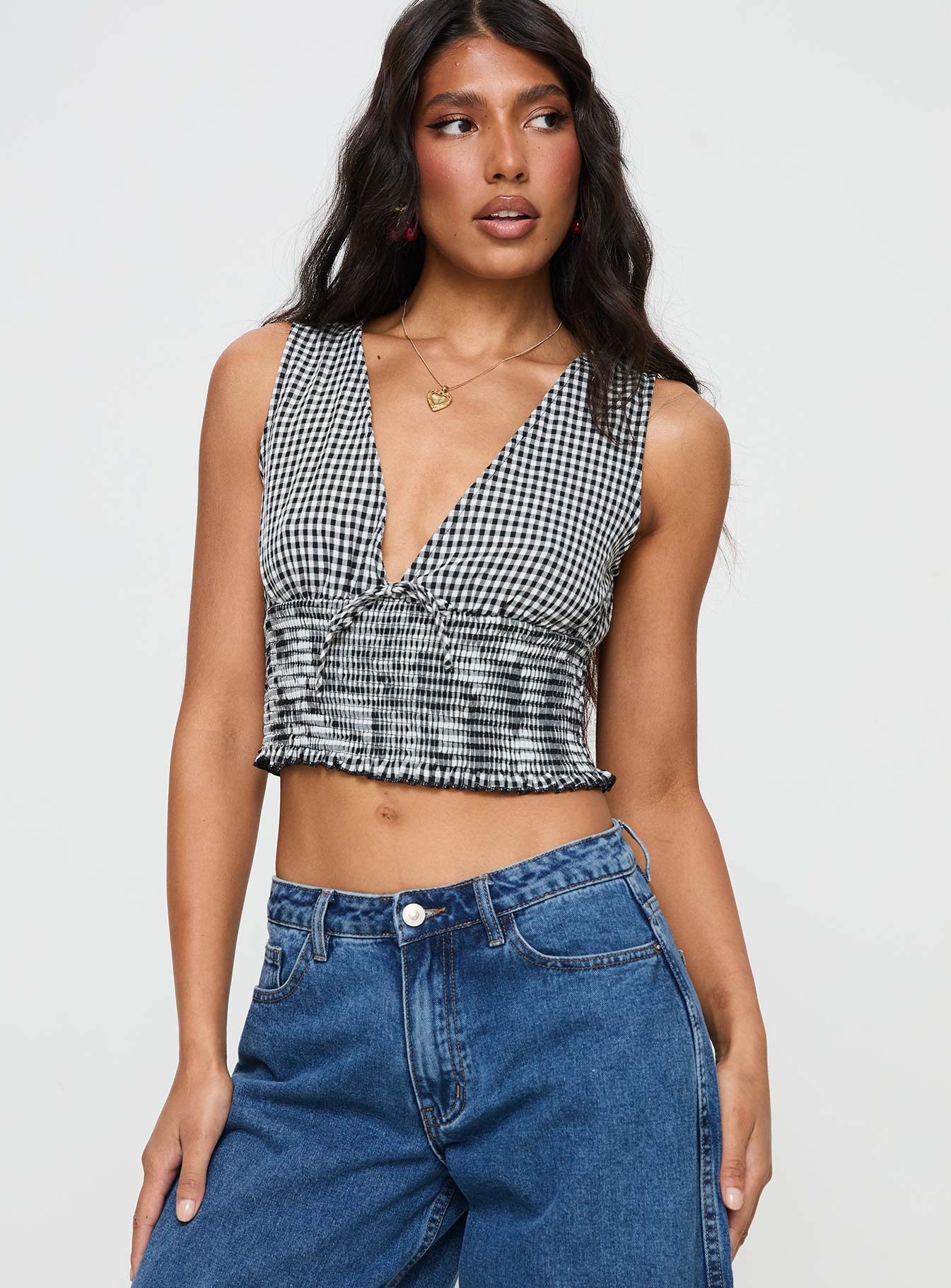 Mixing It Up Top Black / White - Image 2