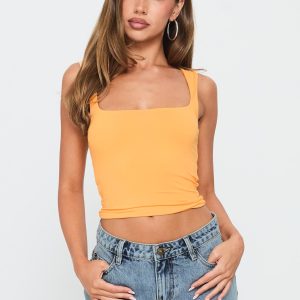 Back In Time Top Orange