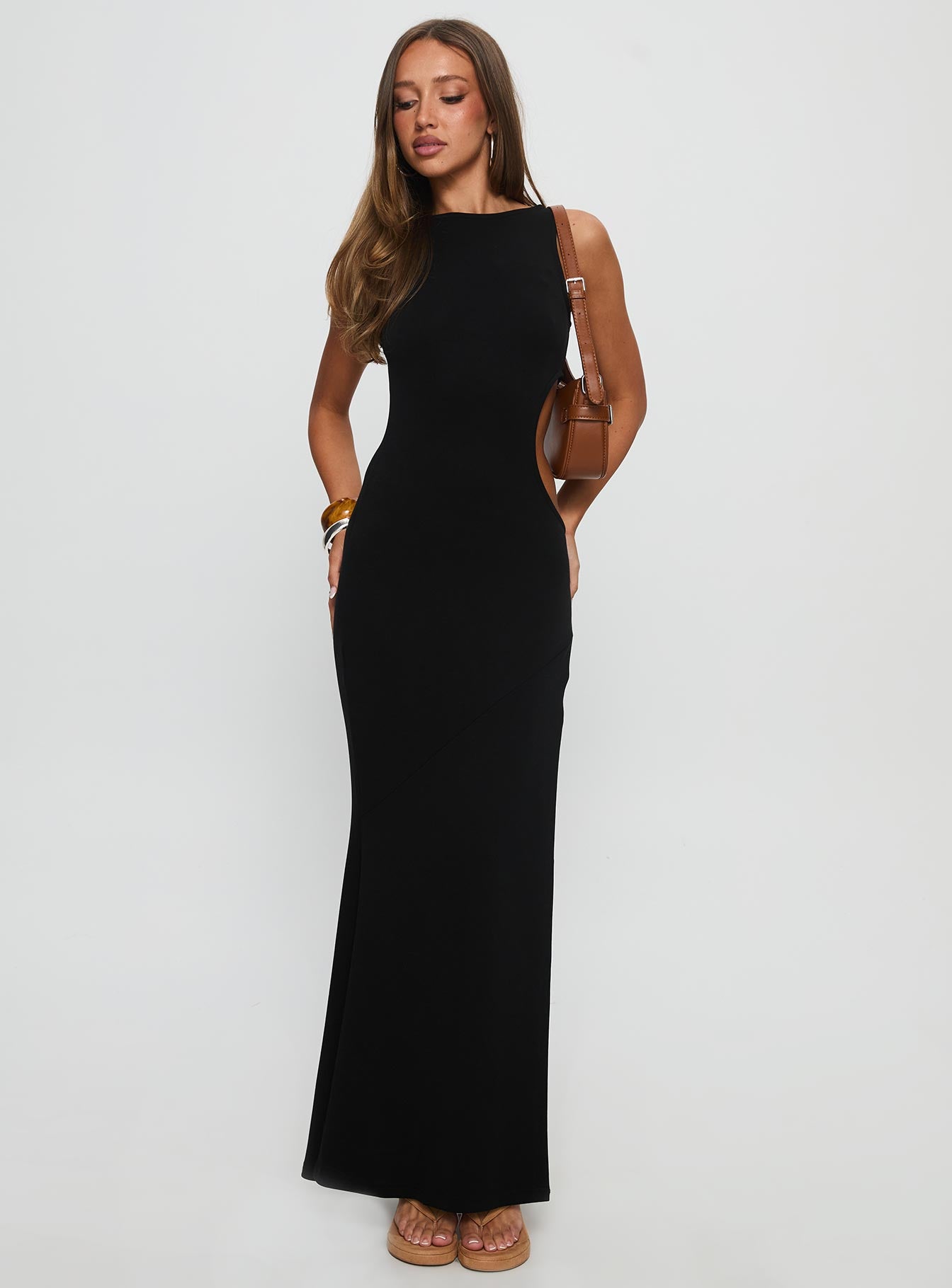 Sorcerer Keyhole Maxi Dress Black - Image 2