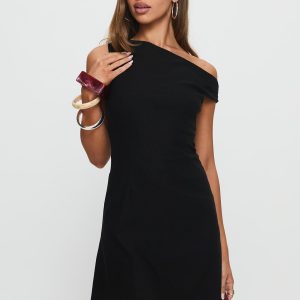 Assured One Shoulder Romper Black