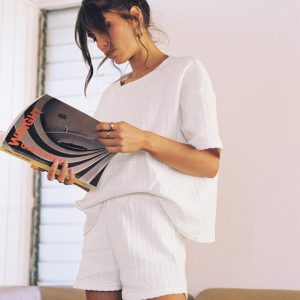 Cammie Knit Set White