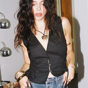 Stavia Vest Top Black