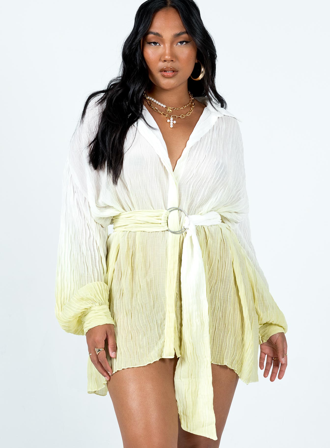 Tune In Shirt Dress Green - Image 2