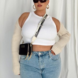 Aytan Bolero Sweater Beige Curve