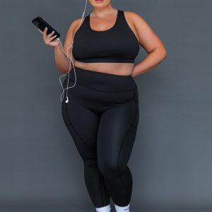 Unstoppable Activewear 7/8 Leggings Black Curve