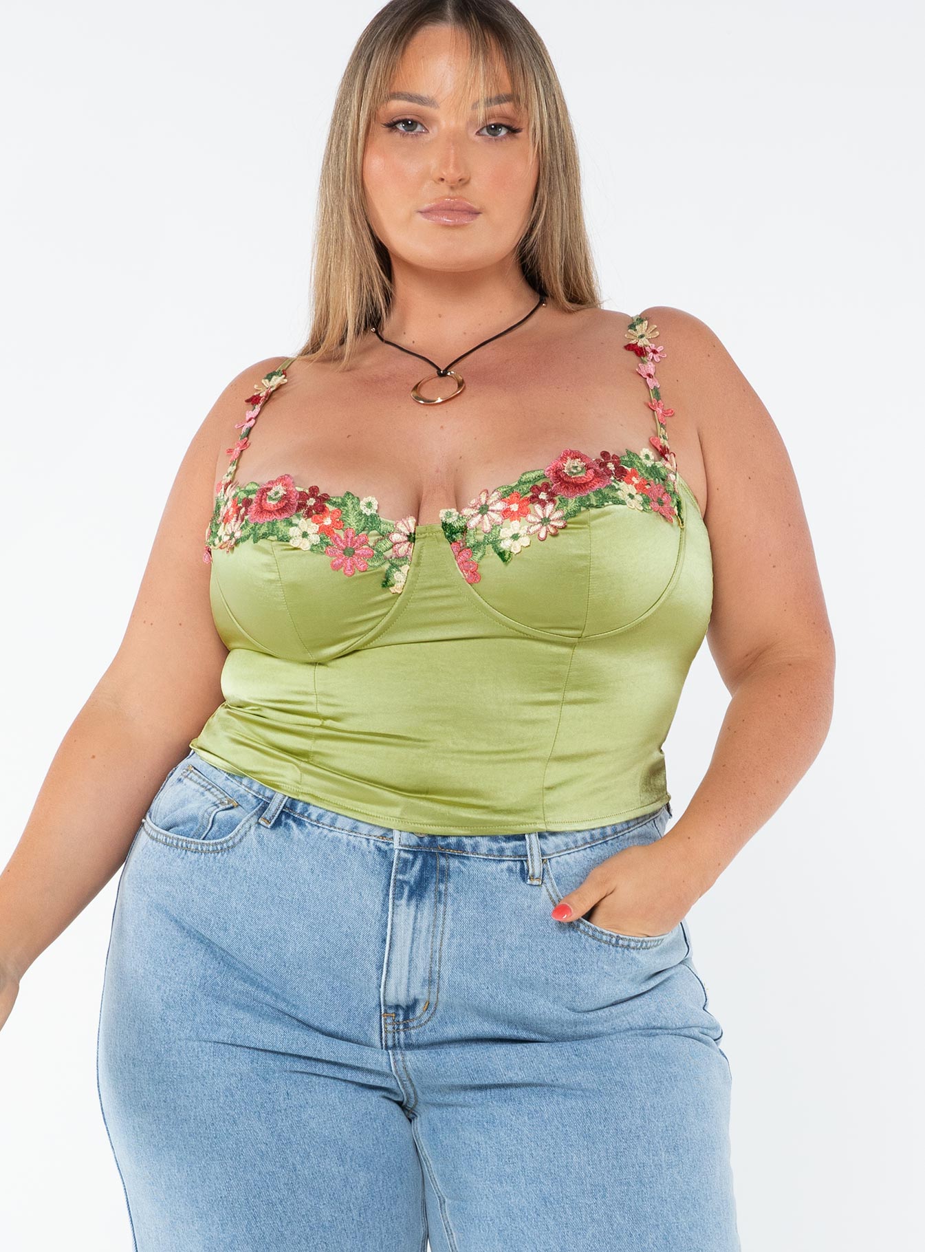 Enchante To Meet You Top Green Curve - Image 2