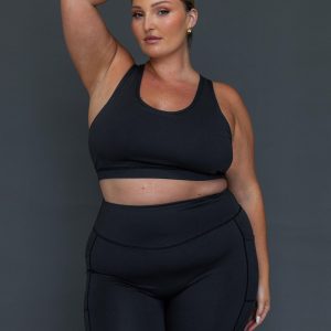 Conquer Activewear Shorts Black Curve