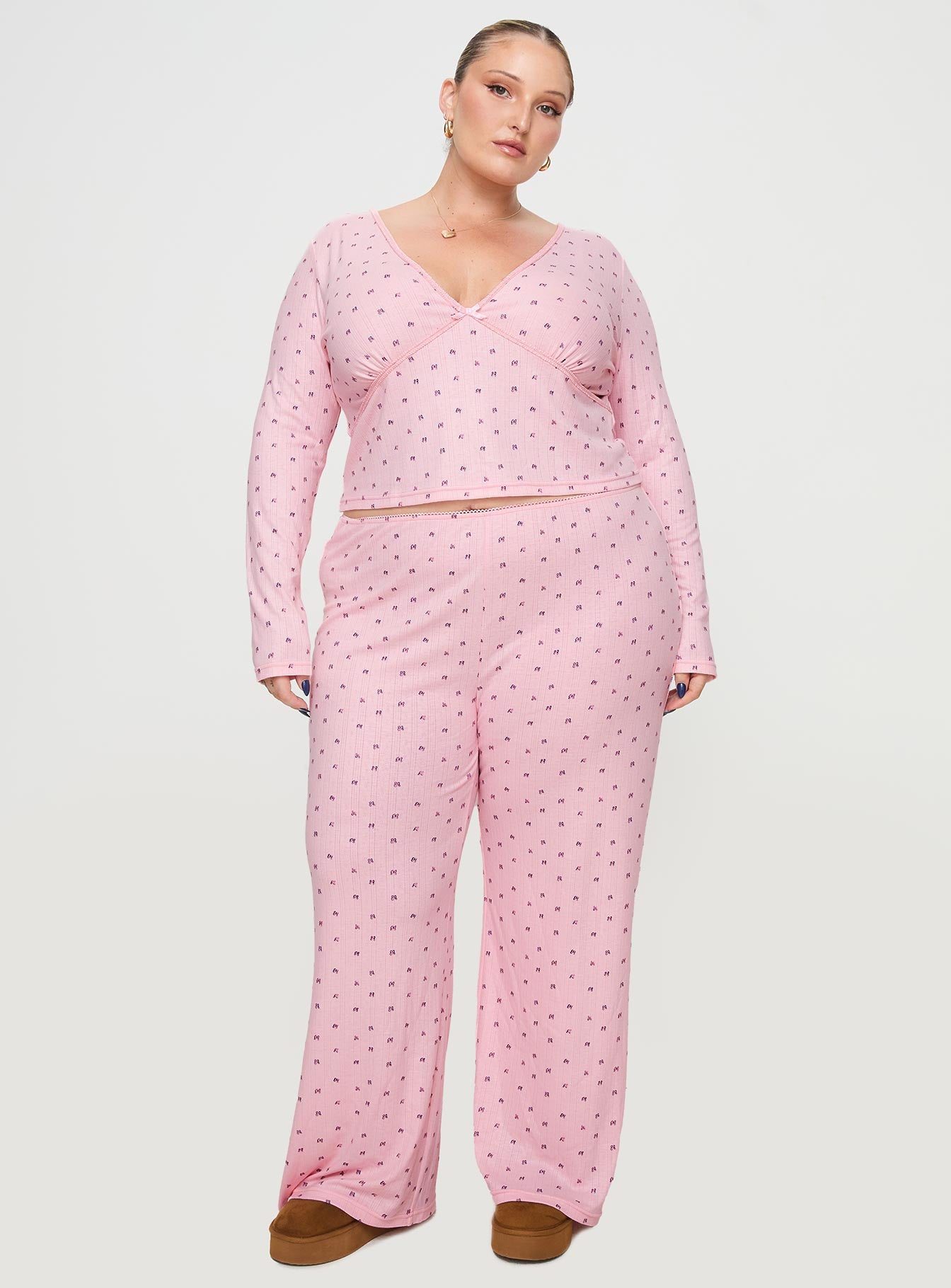 Blueberry Muffin Sleep Set Pink Curve - Image 2