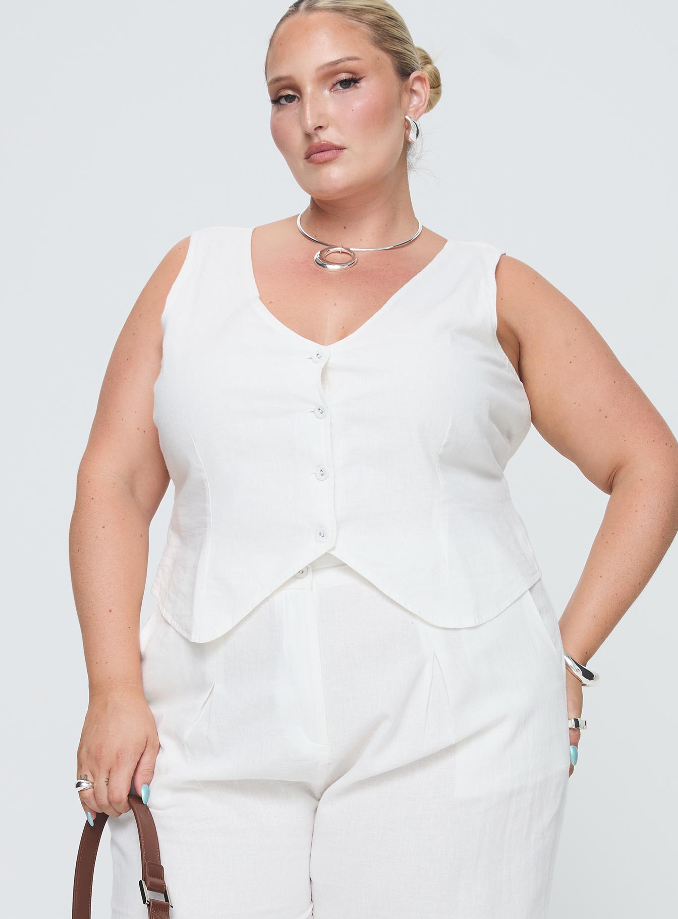 Sofi Vest Top Natural Curve - Image 2
