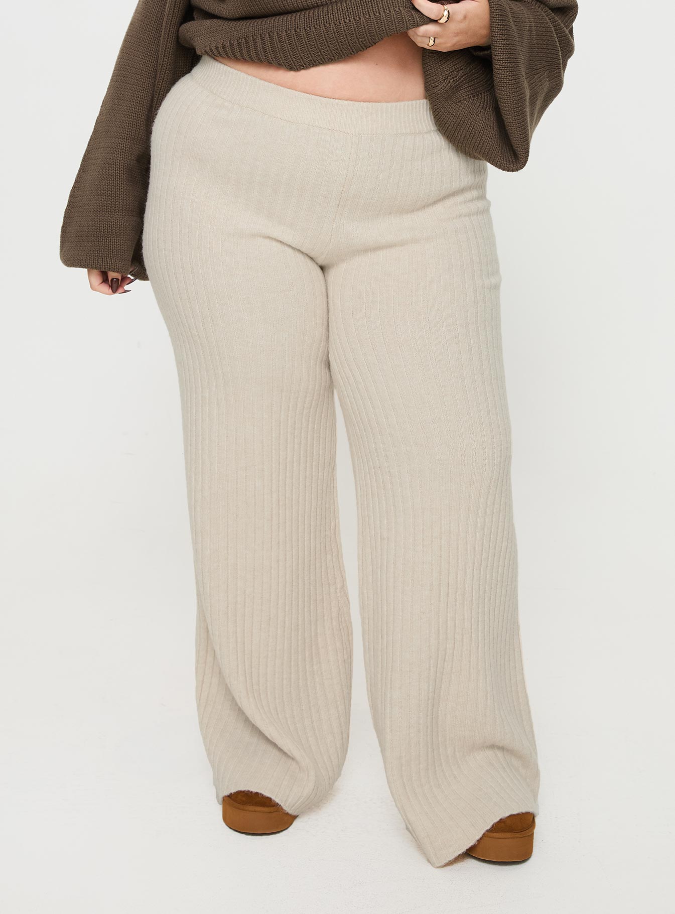 Montana Knit Pants Cream Curve - Image 2