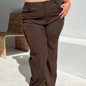 Lulu Pants Brown Curve