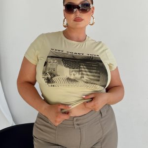 West Coast Longline Tee Multi Curve