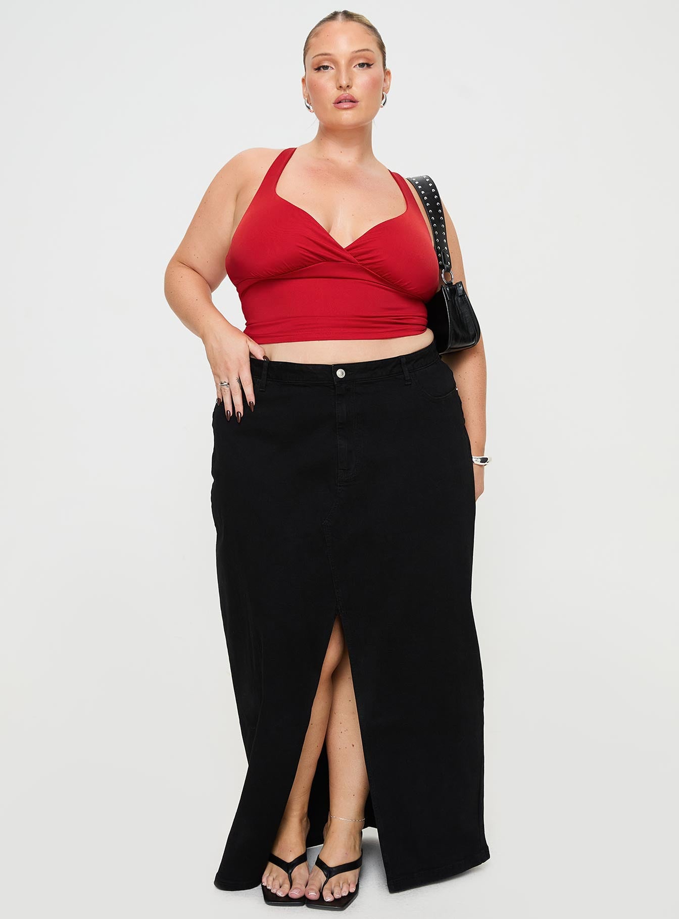 Batkins Maxi Skirt Black Curve - Image 2