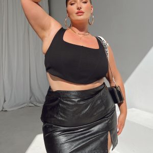 Chelsea Mini Skirt Black Curve