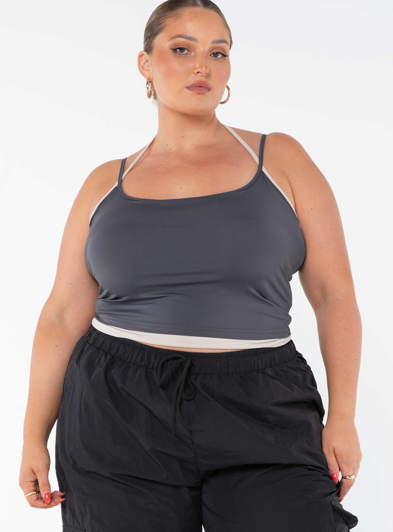 Premier Layered Tank Top Slate Curve - Image 2