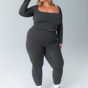 Unstoppable Activewear 7/8 Leggings Grey Curve
