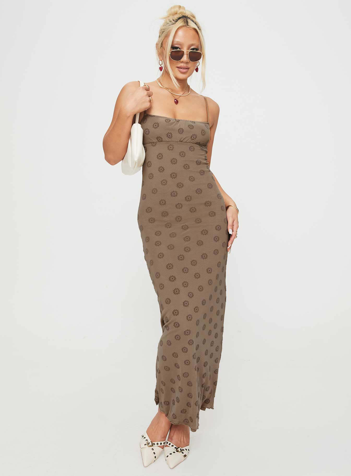 Darsih Maxi Dress Light Brown - Image 2