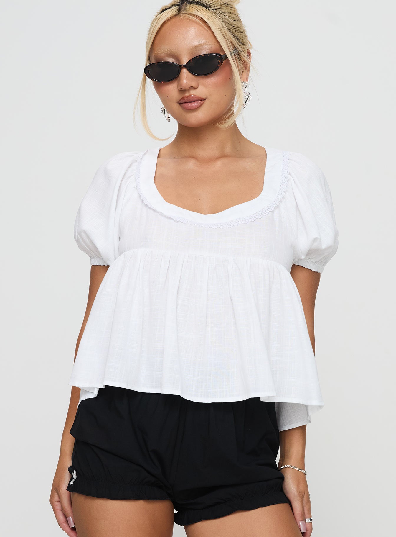 Weyes Smock Top White - Image 2