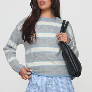 Clydie Knit Sweater Grey