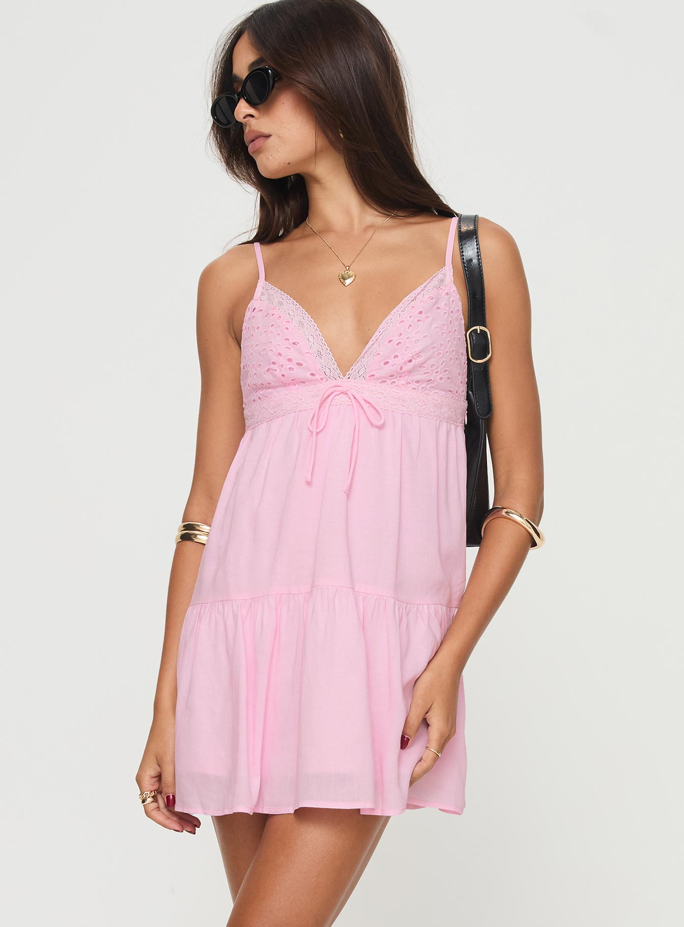 Nicoletta Mini Dress Light Pink - Image 2
