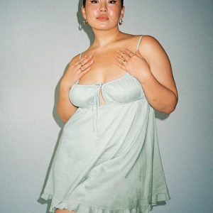 Empress Of Love Mini Dress Sage Curve
