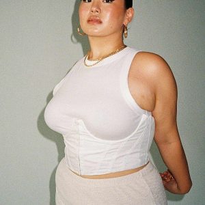 Saturday Sinner Corset White Curve