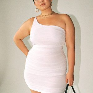 Jocasta Mini Dress White Curve