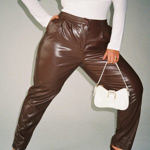 Love Club Pants Brown Curve