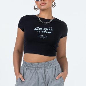 Cosmic Baby Tee Black