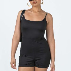 Melanie Romper Black