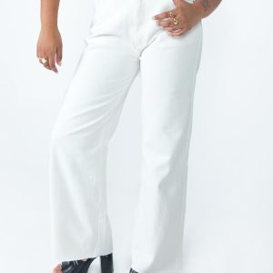 Arlington Straight Leg Denim Jeans White
