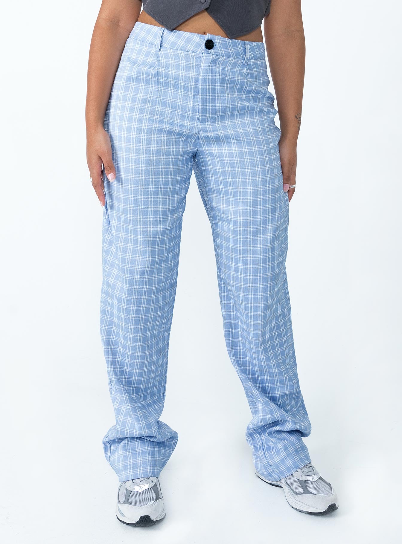 Titius Pants Blue Check - Image 2
