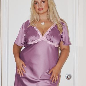 Jaron Mini Dress Mauve Curve