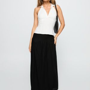 Human Nurture Maxi Skirt Black