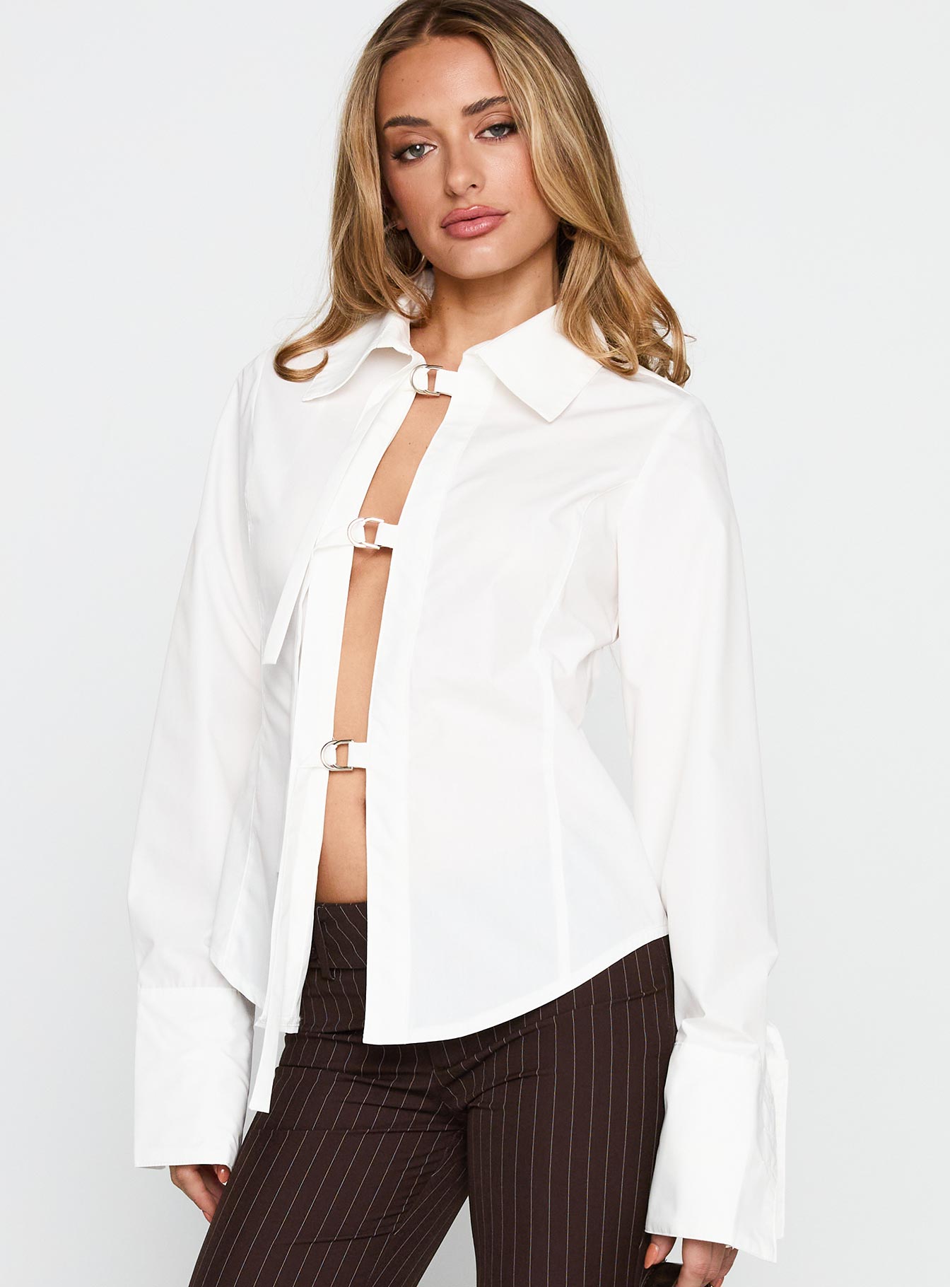 The Temptation Long Sleeve Top White - Image 2